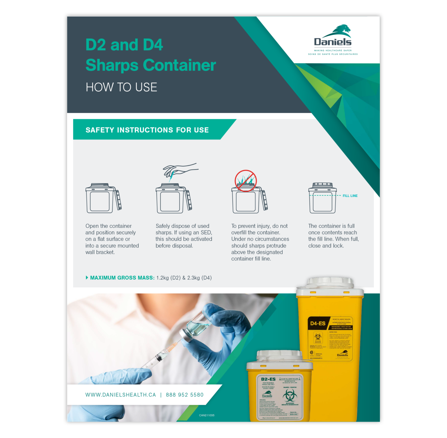 Sharps Waste Disposal | Daniels Health